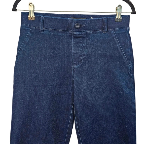 NWT Betabrand Straight-Leg Denim Yoga Pants Size SP - Picture 3 of 7